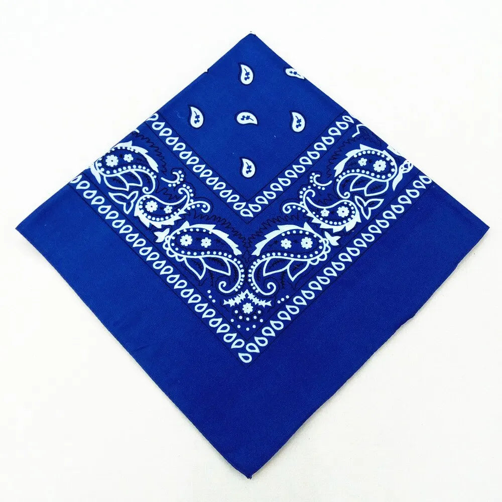 Fashion Bandana Kerchief Head Square Scarves Print Handkerchief