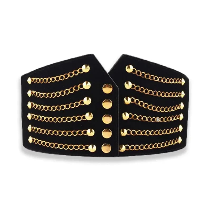 Deepeel 10cm Wide Women Fashion Slim Corset Cummerbunds