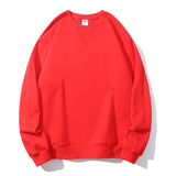 Autumn Winter 380g Cotton Heavy Hoodie Round Neck