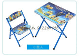 Kindergarten pupils children foldable learning tables and chairs
