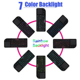 A8 Mini Wireless Keyboard 2.4G 7 Color Backlit