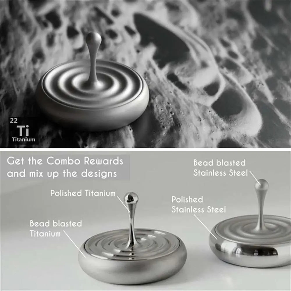 Spinning Top Rotating Magnetic Decoration Desktop Droplets Spiner