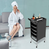 Salon Trolley with Handle and Rolling Wheels 5