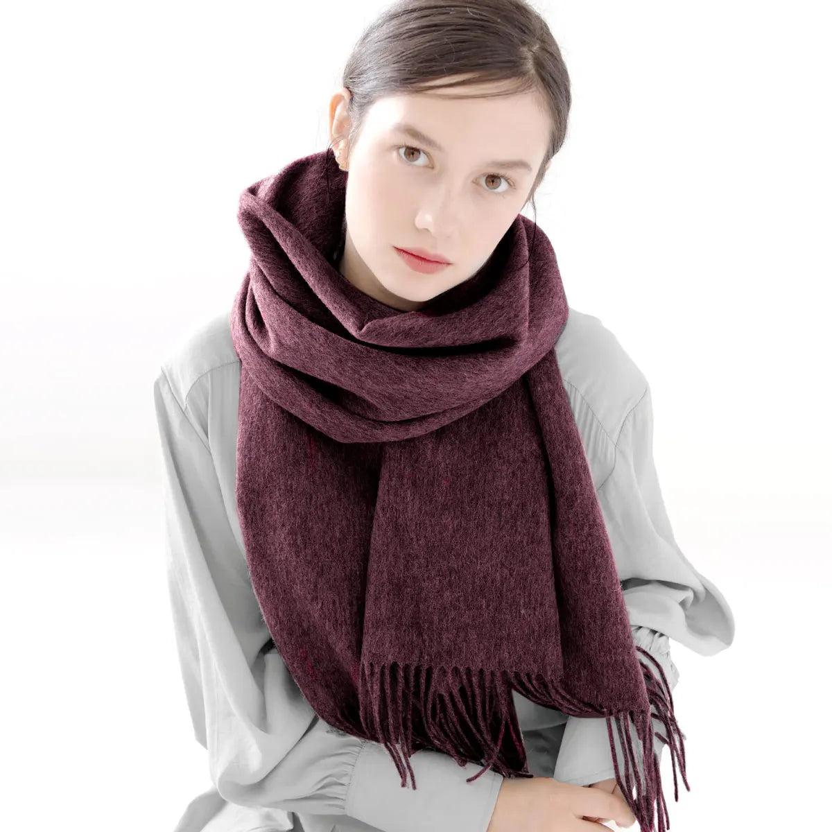 Solidlove Wool Winter Scarf Women Scarves Adult Scarves