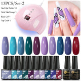 Mtssii 13/16Pcs Gel Nail Polish Set With 36W