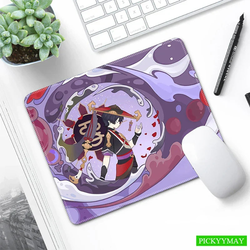 Genshin Impact Desk Mat Gamer Mousepads Mouse Pad