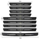 Car Door Sill Protector Carbon Fiber Threshold Decals