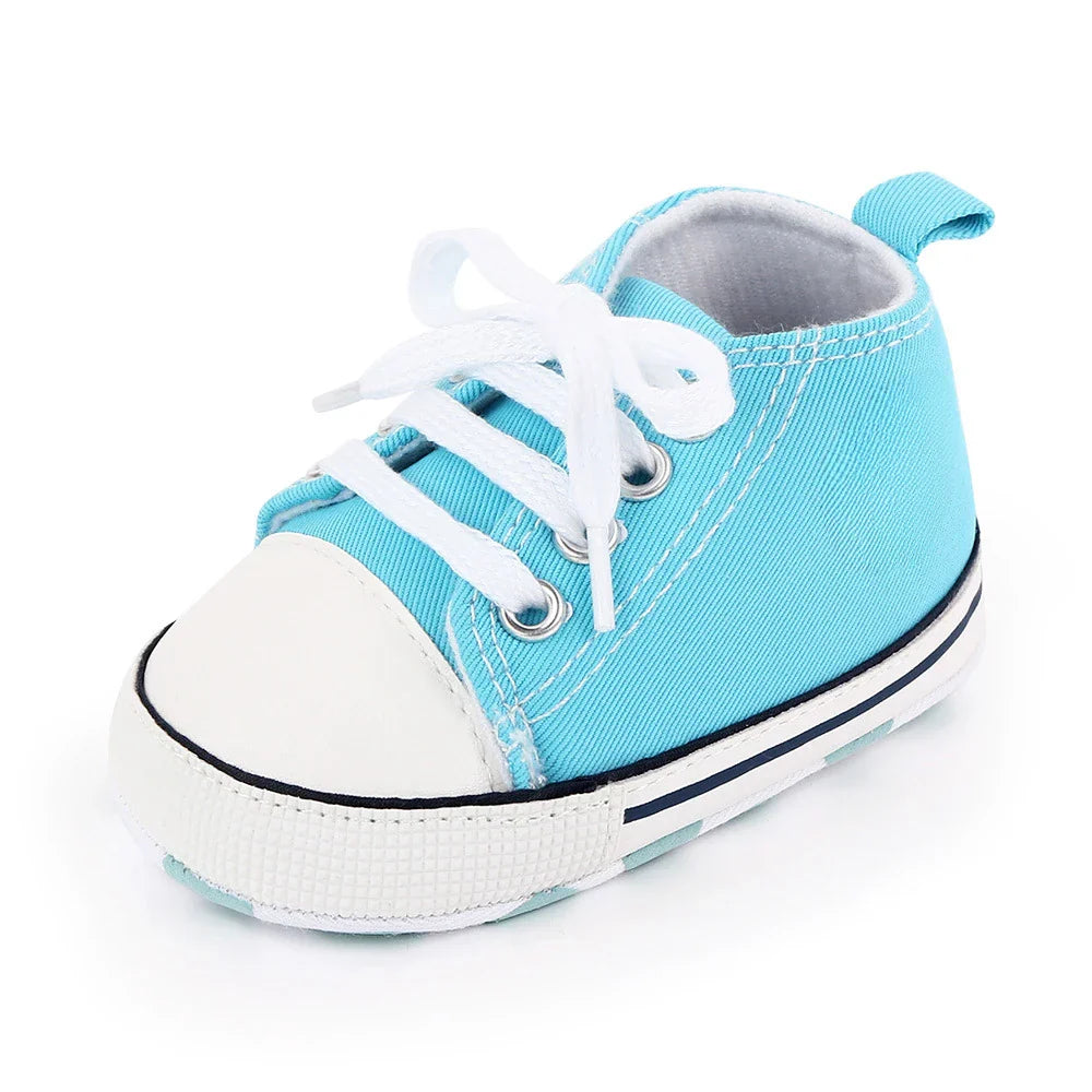 Baby Canvas Classic Sneakers Newborn Print Star Sports