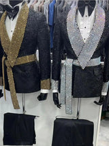 Attractive Men's Suits Tailored Latest Designer Sparkly Jacket