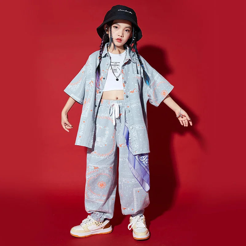 Children's hip-hop style street dance clothing, men's trendy