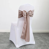 10PCS 17x275cm Sage Green Satin Chair Sashes Bows