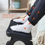 Under Desk Footrest Ergonomic Foot Stool with Massage