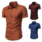 Men Shirt Formal Men Top Single-breasted Summer Top