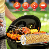 Stainless Steel BBQ Grill Basket Set Cylinder Barbecue