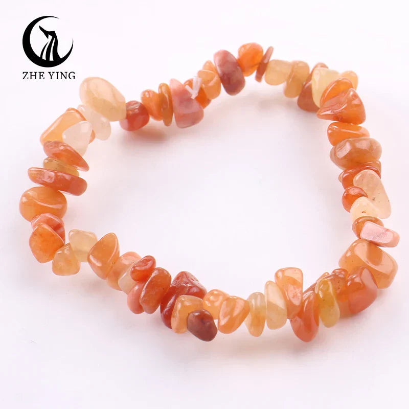 Stretch Natural 5-8mm Chips Bead Bracelet Healing Crystal