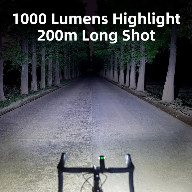 OFFBONDAGE Bicycle Light 1000Lumen Bike Headlight Power Bank