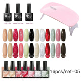 Mtssii 13/16Pcs Gel Nail Polish Set With 36W