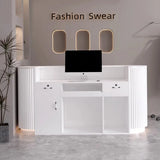 Modern Simple Reception Desk Proffesional Light Luxury Institute
