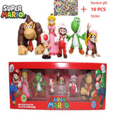 6pcs/set Super Mario Bros PVC Action Figure Toys