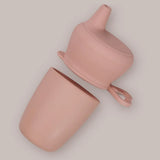 Multicoloured Baby Silicone Cup With Cover Eco-friendly Detachable