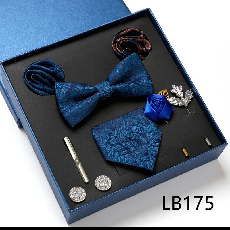 Luxury Quality Tie Set With Necktie Bowtie Pocket
