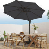 Patio Offset Hanging Umbrella 10 FT Cantilever Outdoor