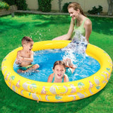 Kids Inflatable Swimming Pool PVC Round Pineapple Printed