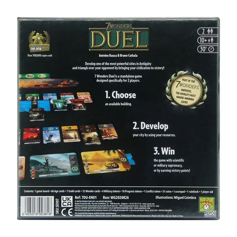 7 Wonders Basic Duel English Version Board Games