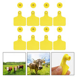 100 Pcs Digital Signage Cattle Ear Tag Animal