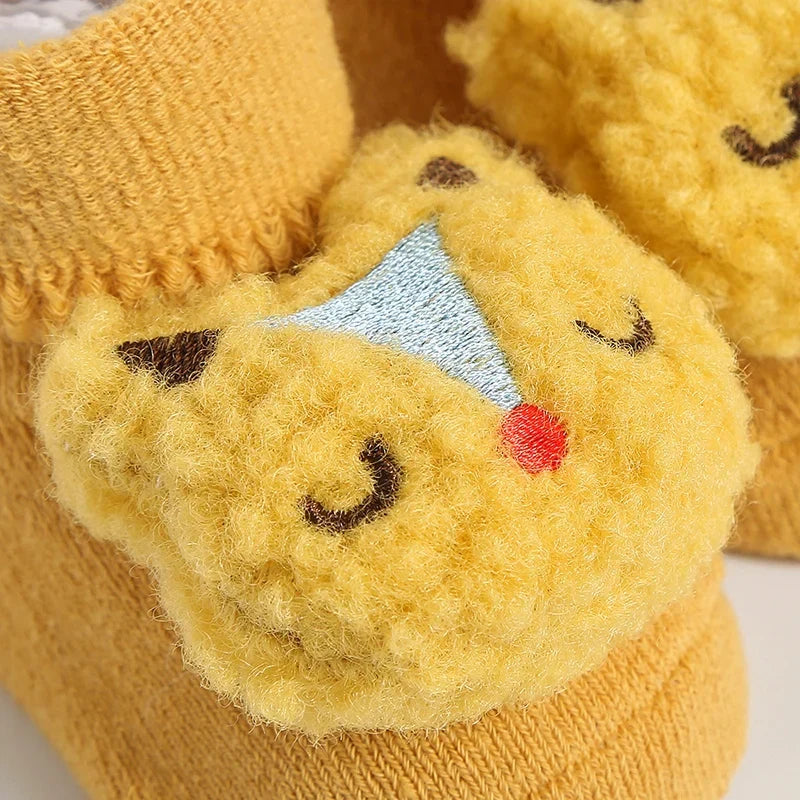 1Pair Winter Baby Boys Girls' Toddler Socks Cartoon