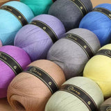150g Solid Color Silk Cotton Yarn Soft Yarn