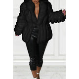 Plus Size Semi Formal Outwear White Faux Fur