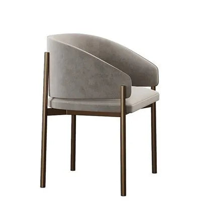 Modern Nordic Dining Chairs Luxury Metal Ergonomic Hotel