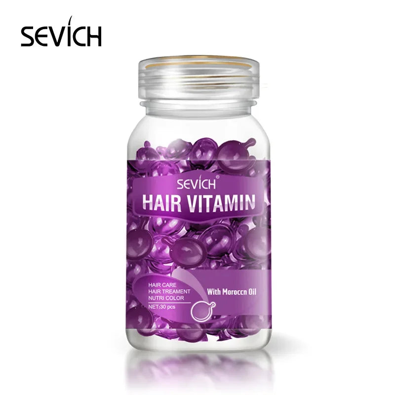 30pcs Women Hair Oil Capsule Smooth Silky Keratin