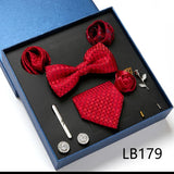 Luxury Quality Tie Set With Necktie Bowtie Pocket