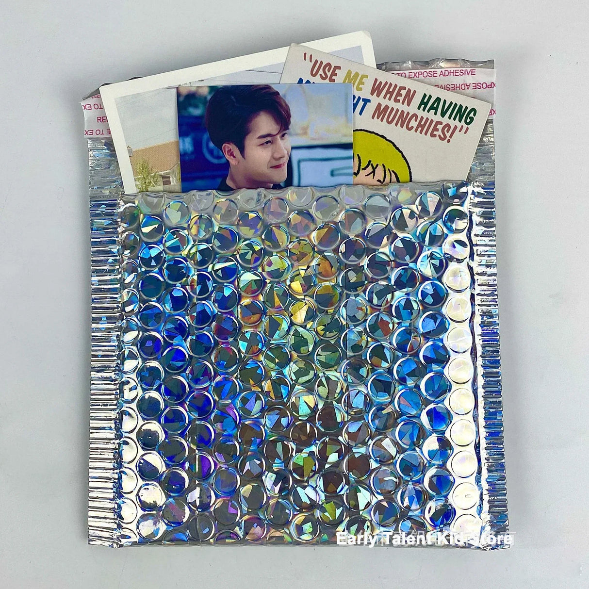 50 Holographic Mailers Material Pe + Pearl Film