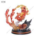 Anime Pokemon Figure Charizard Squirtle Bulbasaur Vulpix Scenes