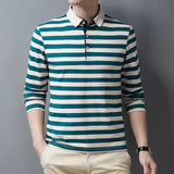 Top Quality Cotton Long Sleeved Polo Shirts Men