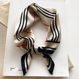 Natural Silk Scarf Women Design Print Foulard