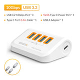 iDsonix USB Splitter USB 3.2 Hub 10Gbps Type