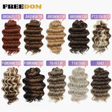 FREEDOM Deep Wavy Twist Crochet Hair 16 Inch