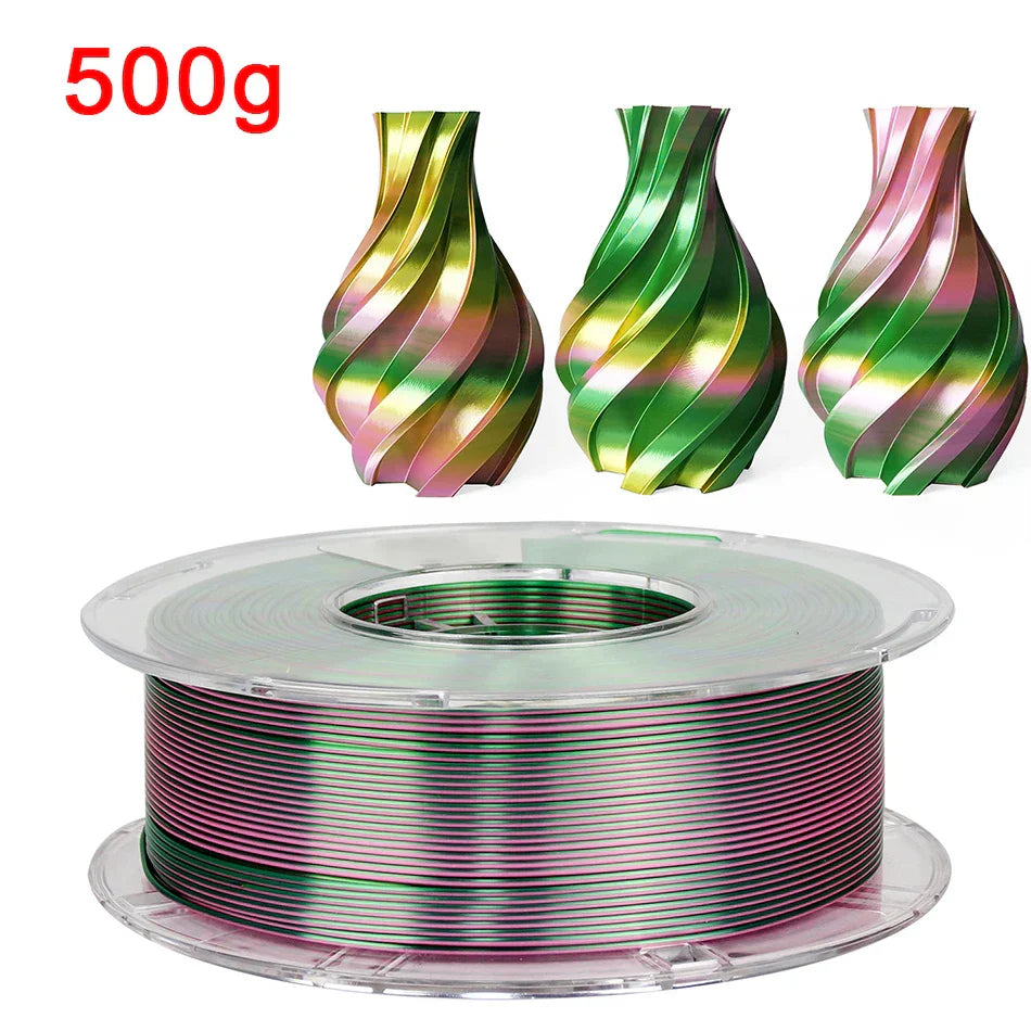Tricolor 3D Printer Filament Silk PLA 3 Color