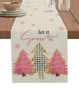Merry Christmas Pink Old Man Snowflake Candy Wedding