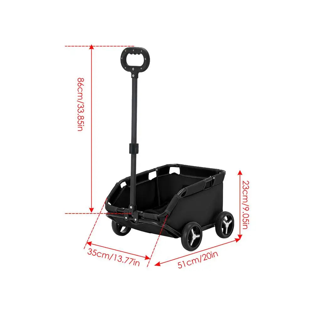 Small Pet Stroller Foldable Multifunctional Rolling Cat Carrier