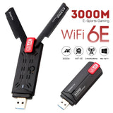 5400Mbps USB Wifi6E Adapter 2.4G&5G&6GHz USB 3.0 Wifi