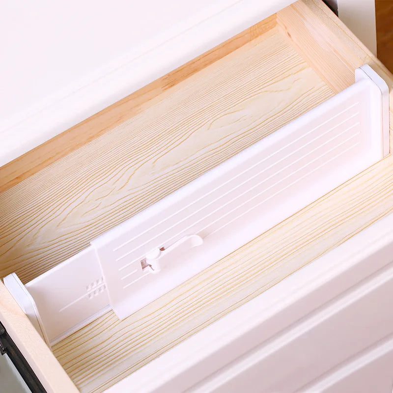 Retractable Drawer Divider Adjustable Thickened Plastic Household Storage