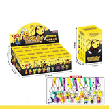 24 pieces/set Pokemon New Anime Kawaii Pikaqiu Keychain