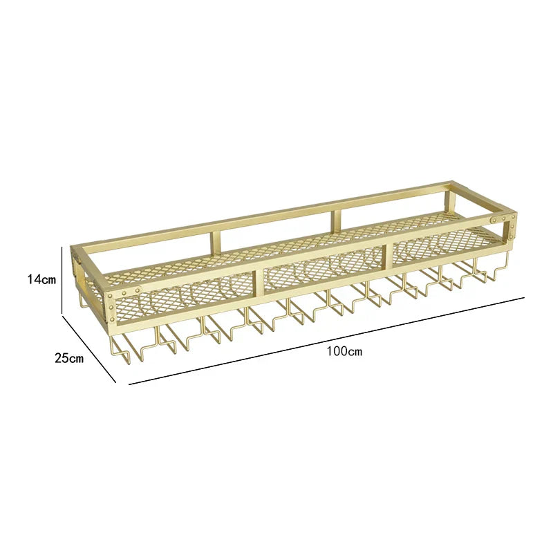 Bar Metal Wine Rack Display Wall Mounted Club