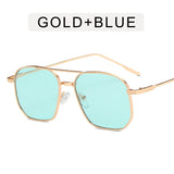 European American Style Women’s Sunglasses Polygon Shape Metal Frame Sun glasses Women Vintage Retro Female Sunglass