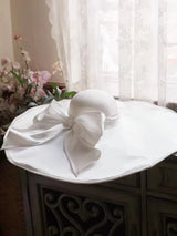 In Stock White Plus size Wedding hats